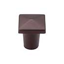 Top Knobs [M1508] Solid Bronze Cabinet Knob - Square Series - Mahogany Bronze Finish - 3/4" Sq.