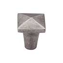 Top Knobs [M1510] Solid Bronze Cabinet Knob - Square Series - Silicon Bronze Light Finish - 7/8" Sq.