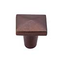 Top Knobs [M1518] Solid Bronze Cabinet Knob - Square Series - Mahogany Bronze Finish - 1 1/4" Sq.