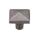 Top Knobs [M1520] Solid Bronze Cabinet Knob - Square Series - Silicon Bronze Light Finish - 1 1/2" Sq.