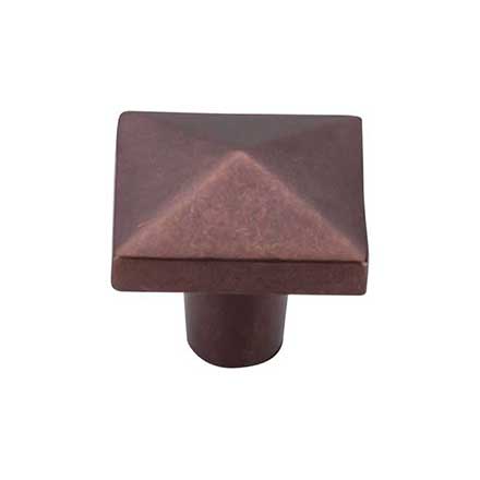 Top Knobs [M2053] Solid Bronze Cabinet Knob - Square Series - Brushed Satin Nickel Finish - 3/4" Sq.
