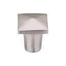 Top Knobs [M2053] Solid Bronze Cabinet Knob - Square Series - Brushed Satin Nickel Finish - 3/4" Sq.