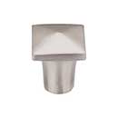 Top Knobs [M2053] Solid Bronze Cabinet Knob - Square Series - Brushed Satin Nickel Finish - 3/4" Sq.
