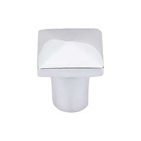 Top Knobs [M2054] Solid Bronze Cabinet Knob - Square Series - Polished Chrome Finish - 3/4" Sq.