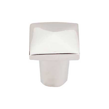 Top Knobs [M2055] Solid Bronze Cabinet Knob - Square Series - Polished Nickel Finish - 3/4" Sq.