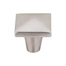 Top Knobs [M2059] Solid Bronze Cabinet Knob - Square Series - Brushed Satin Nickel Finish - 1 1/4" Sq.