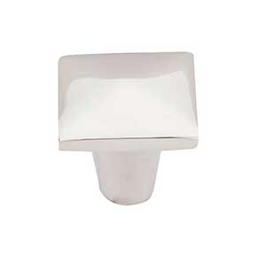 Top Knobs [M2061] Solid Bronze Cabinet Knob - Square Series - Polished Nickel Finish - 1 1/4" Sq.