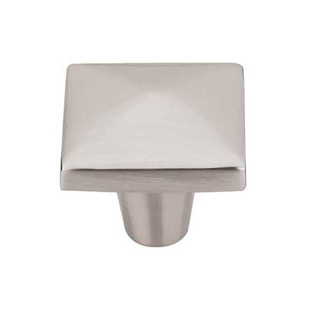 Top Knobs [M2062] Solid Bronze Cabinet Knob - Square Series - Brushed Satin Nickel Finish - 1 1/2" Sq.