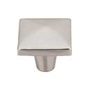 Top Knobs [M2062] Solid Bronze Cabinet Knob - Square Series - Brushed Satin Nickel Finish - 1 1/2" Sq.