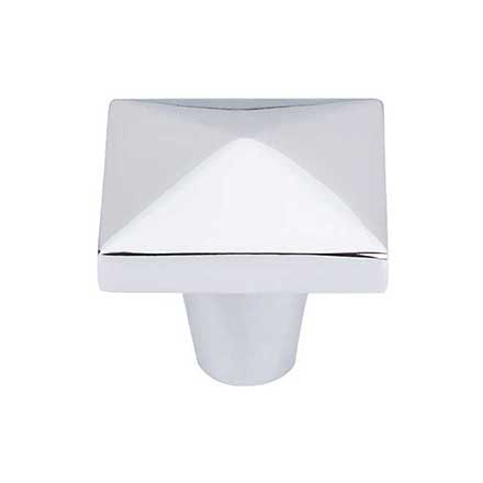 Top Knobs [M2063] Solid Bronze Cabinet Knob - Square Series - Polished Chrome Finish - 1 1/2&quot; Sq.