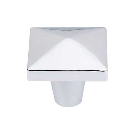 Top Knobs [M2063] Solid Bronze Cabinet Knob - Square Series - Polished Chrome Finish - 1 1/2" Sq.