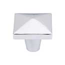 Top Knobs [M2063] Solid Bronze Cabinet Knob - Square Series - Polished Chrome Finish - 1 1/2&quot; Sq.