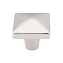 Top Knobs [M2064] Solid Bronze Cabinet Knob - Square Series - Polished Nickel Finish - 1 1/2" Sq.