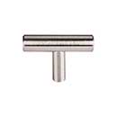 Top Knobs [M1885] Plated Steel Cabinet T-Knob - Hopewell Series - Brushed Satin Nickel Finish - 2" L