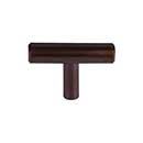Top Knobs [M1886] Plated Steel Cabinet T-Knob - Hopewell Series - Oil Rubbed Bronze Finish - 2" L
