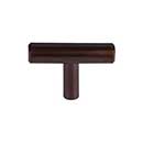 Top Knobs [M1886] Plated Steel Cabinet T-Knob - Hopewell Series - Oil Rubbed Bronze Finish - 2&quot; L