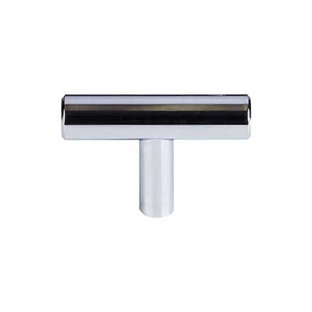 Top Knobs [M1887] Plated Steel Cabinet T-Knob - Hopewell Series - Polished Chrome Finish - 2&quot; L