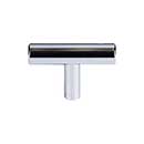 Top Knobs [M1887] Plated Steel Cabinet T-Knob - Hopewell Series - Polished Chrome Finish - 2" L