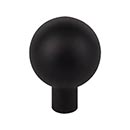 Top Knobs [TK762BLK] Die Cast Zinc Cabinet Knob - Brookline Series - Flat Black Finish - 1 1/8&quot; Dia.