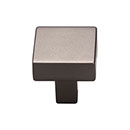 Top Knobs [TK740AG] Die Cast Zinc Cabinet Knob - Channing Series - Ash Gray Finish - 1 1/16&quot; Sq.