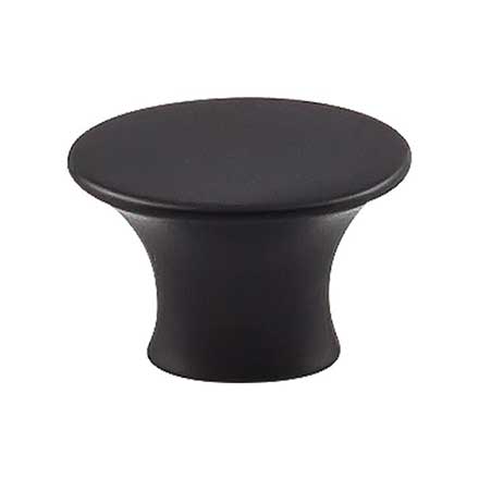 Top Knobs [TK781BLK] Die Cast Zinc Cabinet Knob - Edgewater Series - Flat Black Finish - 1 1/2&quot; L