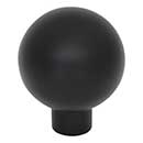 Top Knobs [TK3340BLK] Die Cast Zinc Cabinet Knob - Brockwell Series - Flat Black Finish - 1 1/8" Dia.