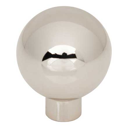 Top Knobs [TK3340PN] Die Cast Zinc Cabinet Knob - Brockwell Series - Polished Nickel Finish - 1 1/8" Dia.
