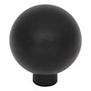 Top Knobs [TK3341BLK] Die Cast Zinc Cabinet Knob - Brockwell Series - Flat Black Finish - 1 1/4" Dia.