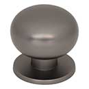 Top Knobs [TK3330AG] Die Cast Zinc Cabinet Knob - Lambert Series - Ash Gray Finish - 1 1/4" Dia.