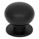 Top Knobs [TK3330BLK] Die Cast Zinc Cabinet Knob - Lambert Series - Flat Black Finish - 1 1/4" Dia.