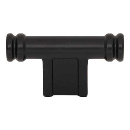 Top Knobs [TK3380BLK] Die Cast Zinc Cabinet Knob - Newburn Series - Flat Black Finish - 2 1/4" L