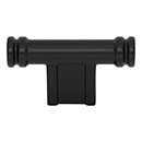 Top Knobs [TK3380BLK] Die Cast Zinc Cabinet Knob - Newburn Series - Flat Black Finish - 2 1/4" L