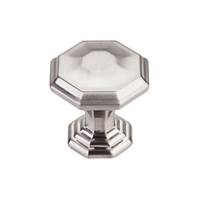 Top Knobs [TK340BSN] Die Cast Zinc Cabinet Knob - Chalet Series - Brushed Satin Nickel Finish - 1 1/8" Dia.