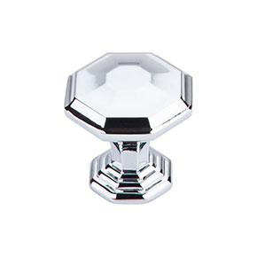 Top Knobs [TK340PC] Die Cast Zinc Cabinet Knob - Chalet Series - Polished Chrome Finish - 1 1/8" Dia.