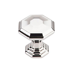 Top Knobs [TK340PN] Die Cast Zinc Cabinet Knob - Chalet Series - Polished Nickel Finish - 1 1/8" Dia.