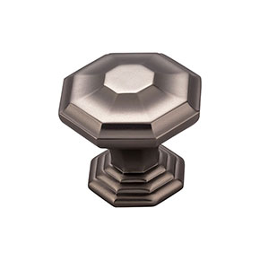 Top Knobs [TK348AG] Die Cast Zinc Cabinet Knob - Chalet Series - Ash Gray Finish - 1 1/2" Dia.