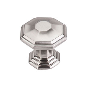 Top Knobs [TK348BSN] Die Cast Zinc Cabinet Knob - Chalet Series - Brushed Satin Nickel Finish - 1 1/2" Dia. 