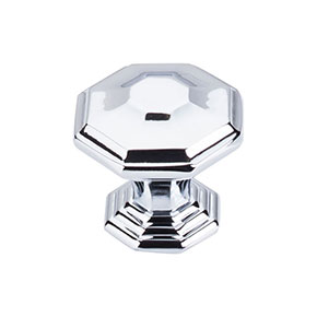 Top Knobs [TK348PC] Die Cast Zinc Cabinet Knob - Chalet Series - Polished Chrome Finish - 1 1/2" Dia. 