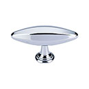 Top Knobs [TK231PC] Die Cast Zinc Cabinet Knob - Chareau Series - Polished Chrome Finish - 3&quot; L