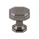 Top Knobs [TK286AG] Die Cast Zinc Cabinet Knob - Emerald Series - Ash Gray Finish - 1 1/8&quot; Dia.