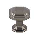 Top Knobs [TK286AG] Die Cast Zinc Cabinet Knob - Emerald Series - Ash Gray Finish - 1 1/8&quot; Dia.