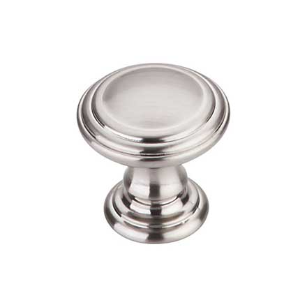 Top Knobs [TK320BSN] Die Cast Zinc Cabinet Knob - Reeded Series - Brushed Satin Nickel Finish - 1 1/4" Dia.