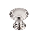 Top Knobs [TK320BSN] Die Cast Zinc Cabinet Knob - Reeded Series - Brushed Satin Nickel Finish - 1 1/4&quot; Dia.