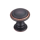 Top Knobs [TK320UM] Die Cast Zinc Cabinet Knob - Reeded Series - Umbrio Finish - 1 1/4&quot; Dia.