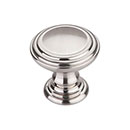 Top Knobs [TK321BSN] Die Cast Zinc Cabinet Knob - Reeded Series - Brushed Satin Nickel Finish - 1 1/2" Dia.