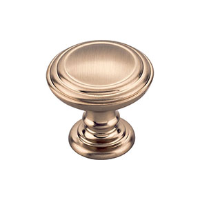 Top Knobs [TK321HB] Die Cast Zinc Cabinet Knob - Reeded Series - Honey Bronze Finish - 1 1/2" Dia.