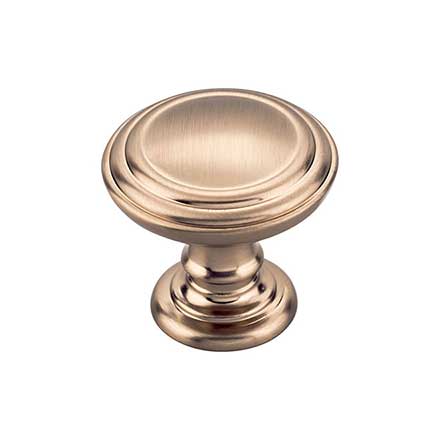 Top Knobs [TK321HB] Die Cast Zinc Cabinet Knob - Reeded Series - Honey Bronze Finish - 1 1/2" Dia.