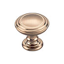 Top Knobs [TK321HB] Die Cast Zinc Cabinet Knob - Reeded Series - Honey Bronze Finish - 1 1/2" Dia.