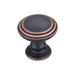 Top Knobs [TK321UM] Die Cast Zinc Cabinet Knob - Reeded Series - Umbrio Finish - 1 1/2" Dia.