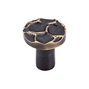 Top Knobs [TK295BA] Solid Brass Cabinet Knob - Cobblestone Series - Brass Antique Finish - 1 1/8&quot; Dia.